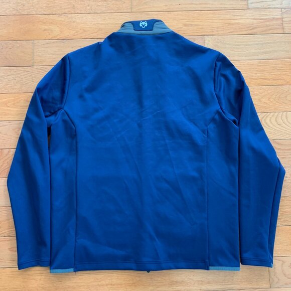 Greyson Yukon Hybrid Full Zip Midlayer Jacket Mens M Quilted Golf Blue Gray - Picture 5 of 12